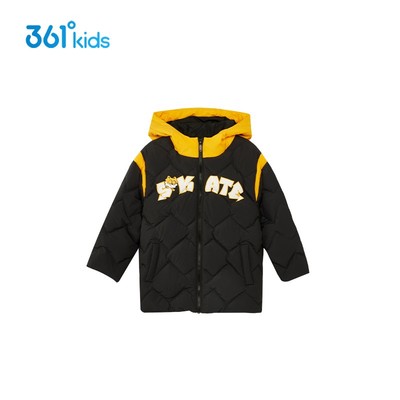 商场同款361童装男童羽绒服2024冬季新款中小童儿童防风保暖外套