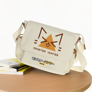 怪物猎人崛起rise游戏周边青年学生单肩包背包机能斜挎包男生书包