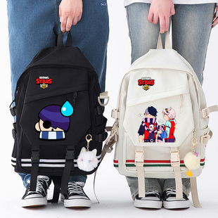 荒野乱斗BrawlStars游戏周边书包宙斯艾德加同款男女学生双肩背包