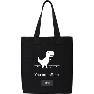 谷歌IT狂人周边程序员印花帆布包补习袋托特包男生单肩包手提包