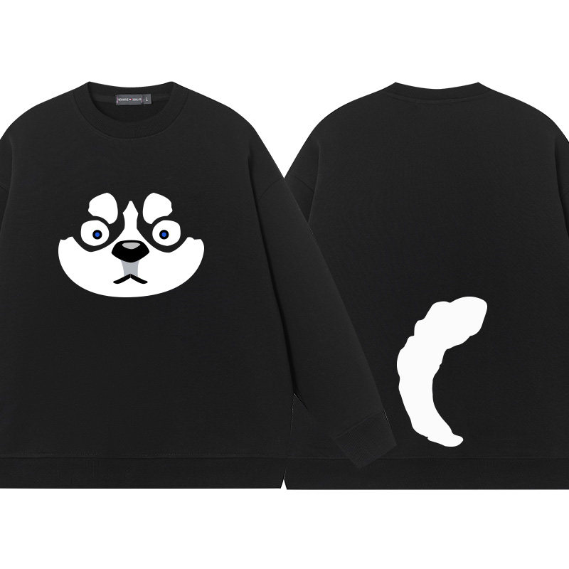 豆小萌情侣装二哈傻狗哈士奇卫衣男圆领纯棉长袖衣服打底衫小众搞,模玩/动漫/周边/娃圈三坑/桌游,动漫T恤/鞋帽/服装,淘宝优惠券,粉丝福利购,淘宝优惠卷