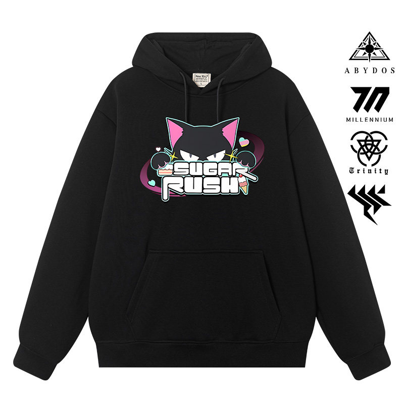 碧蓝档案蔚蓝游戏周边秋冬新款连帽卫衣男帽衫二次元衣服和纱乐队,模玩/动漫/周边/娃圈三坑/桌游,动漫T恤/鞋帽/服装,淘宝优惠券,粉丝福利购,淘宝优惠卷