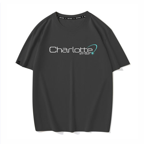 key社Charlotte友利奈绪联名周边二次元短袖T恤男女新款纯棉衣服