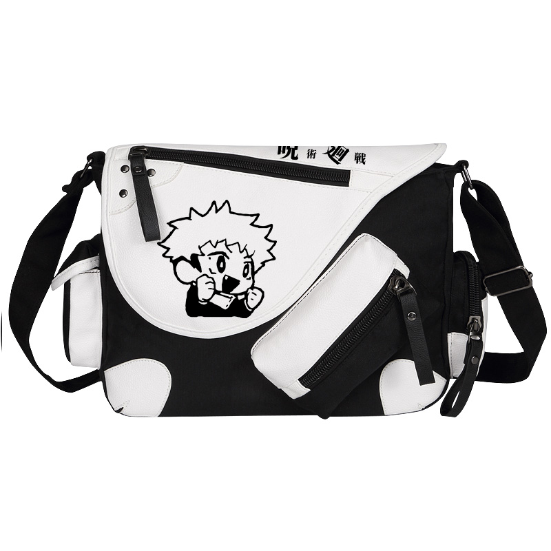 动漫咒术回战同款书包伏黑惠五条悟虎杖悠仁单肩包邮差包男斜挎包