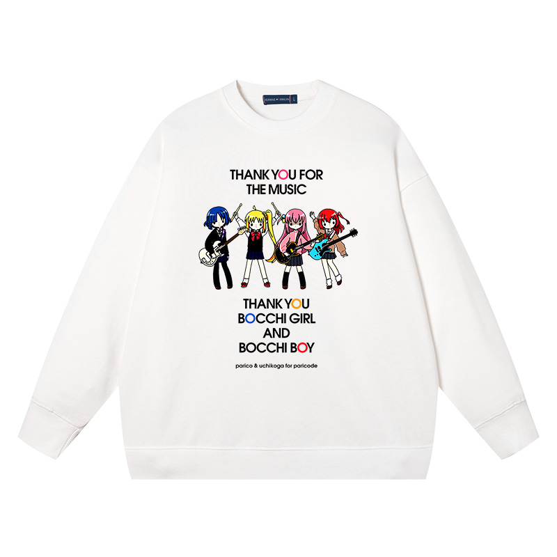 动漫孤独摇滚周边山田凉联名圆领卫衣男女秋冬二次元打底衫衣服