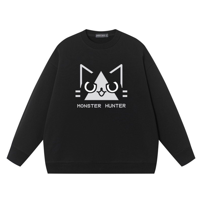 steam 游戏周边rise怪物猎人周边圆领卫衣男纯棉宽松衣服外衣男女,模玩/动漫/周边/娃圈三坑/桌游,动漫T恤/鞋帽/服装,淘宝优惠券,粉丝福利购,淘宝优惠卷