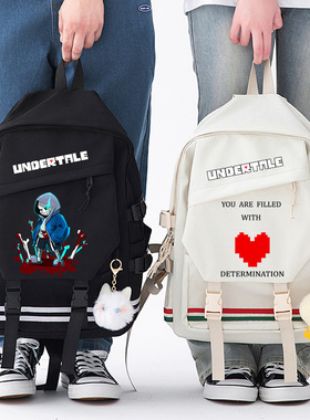传说之下Undertale sans学生男女书包二次元大容量动漫双肩包背包