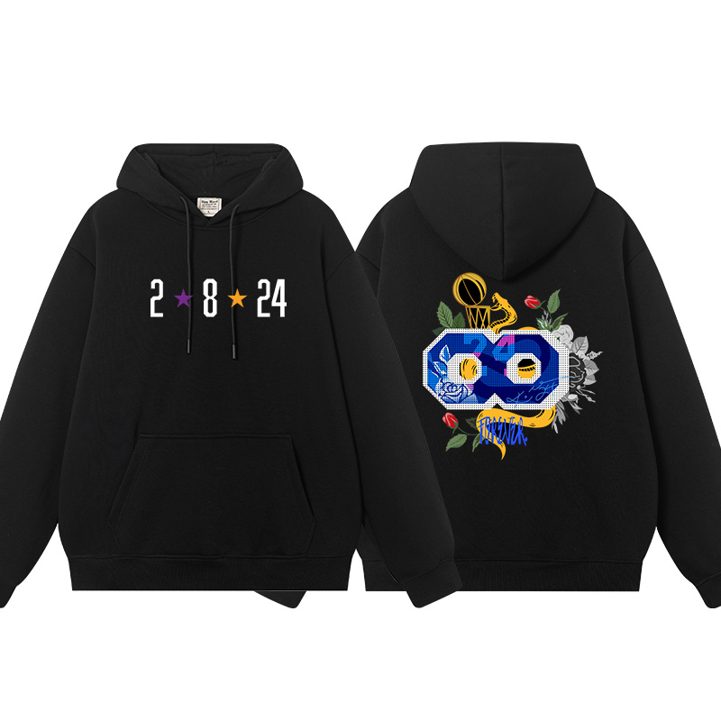 豆小萌加绒连帽篮球卫衣科比