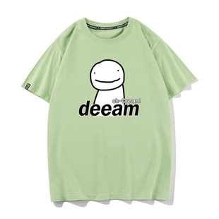 我的世界dream大神衣服儿童短袖t恤夏装男童中大童纯棉小学生衣服