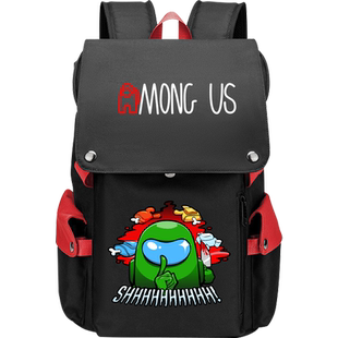 豆小萌在我们之间之中双肩背包steam游戏周边among us双肩包书包