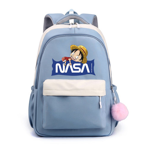 NASA联名款海贼王动漫周边双肩学生背二次元痛包书包双肩包