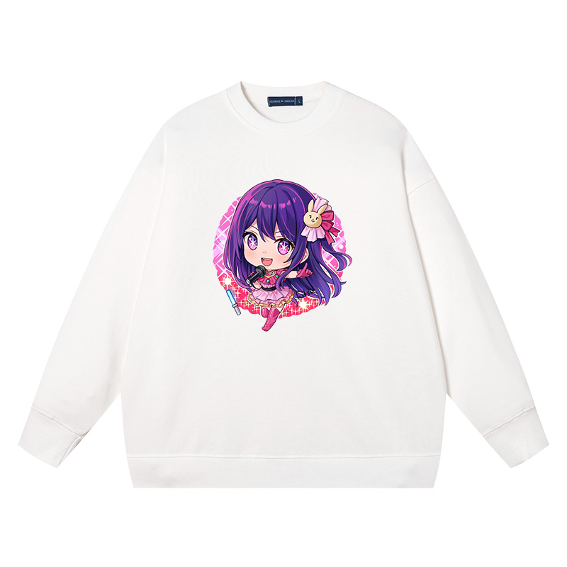 我推的孩子 星野爱男女动漫周边衣服纯棉宽松春秋新款圆领卫衣女