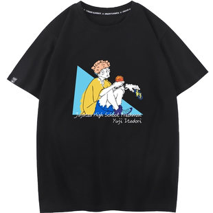 豆小萌咒术回战衣服五条悟二次元动画卡通动漫画周边T恤短袖半袖