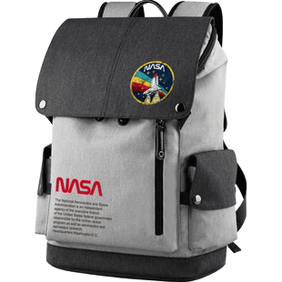 豆小萌NASA联名cec双肩包男欧美国潮牌航天局宇航员背包学生书包