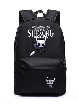 游戏ns周边空洞骑士双肩包大容量学生黑色休闲双肩背包书包补课