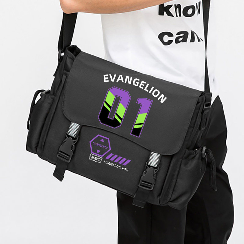 eva单肩包斜挎包男包二次元大容量骑行包新世纪战士学生书包背包,模玩/动漫/周边/娃圈三坑/桌游,动漫背包/钱包/箱包,淘宝优惠券,粉丝福利购,淘宝优惠卷