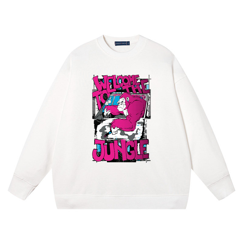 热带丛林系列猩猩野生动物保护者志愿者衣服卫衣男女圆领纯棉打底,模玩/动漫/周边/娃圈三坑/桌游,动漫T恤/鞋帽/服装,淘宝优惠券,粉丝福利购,淘宝优惠卷