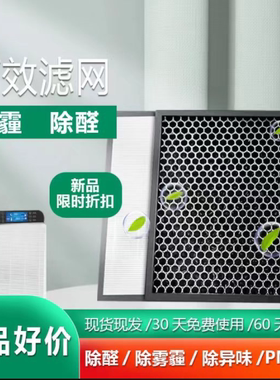 配信山RHT空气净化器IA1019S/IA20/IA30除雾霾HEPA过滤网滤芯GX50