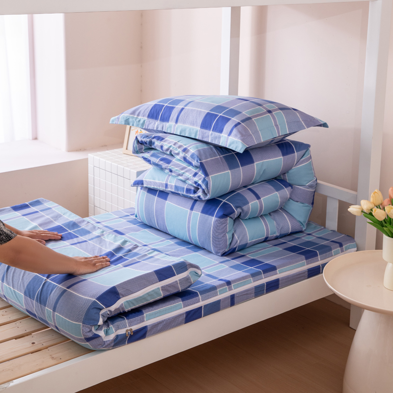 全棉拉链式学生三件套六件套