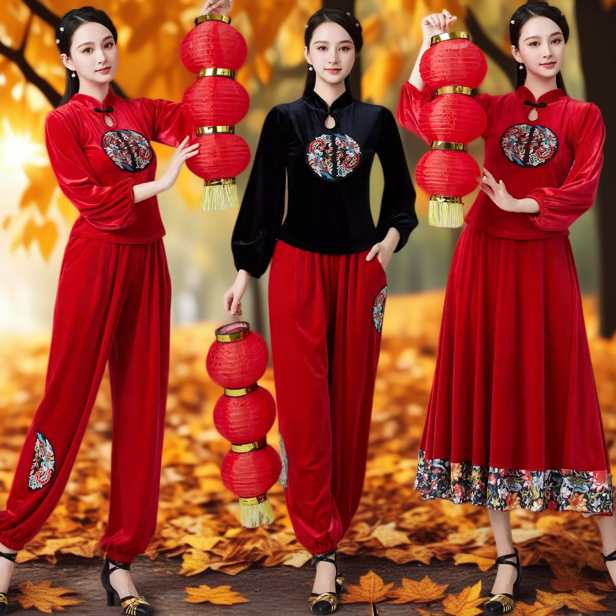 杨丽萍鬼步舞服装秋冬大码