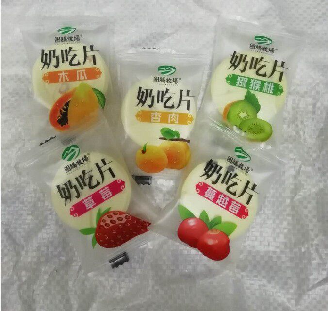 奶片奶酪内蒙古图腾牧场500g奶吃片杏肉蔓越莓猕猴桃草莓木瓜果粒