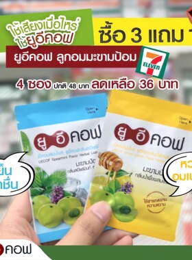 泰国原装PANAPAT UECOF润喉糖清肺化痰如意余甘子老少咸宜润喉片