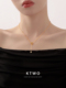 love圆环项链女生小众设计感流苏单钻轻奢高级镀k金时尚 ins锁骨链