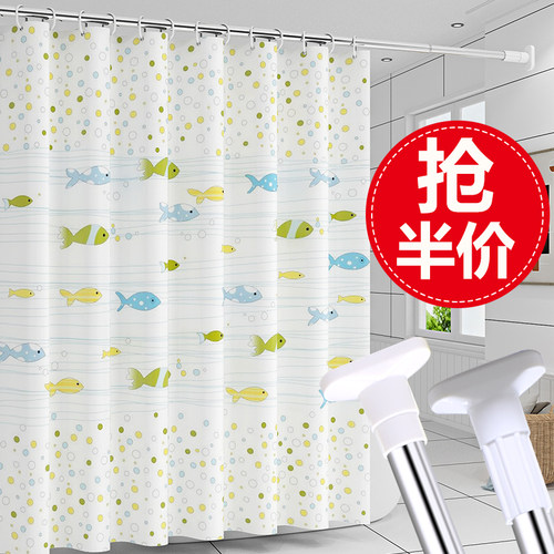 挑三拣四旗舰店防水防霉浴帘