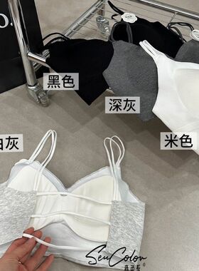 黛美芮森色系33038镂空后背万能穿搭固定杯美背