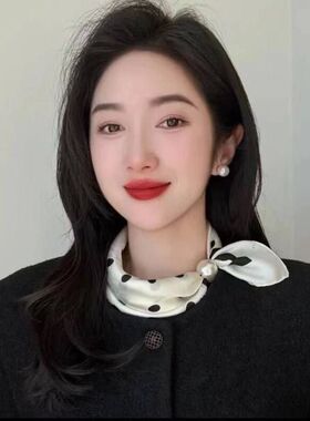 复古法式女装饰丝巾锁骨夏季新款