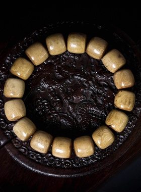 直播货源高端文玩根芯料黑珊瑚手链海柳血柳手串佛珠饰品女款