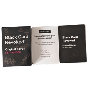 edition black fifth revoked 全英文游戏卡牌聚会策略游 card