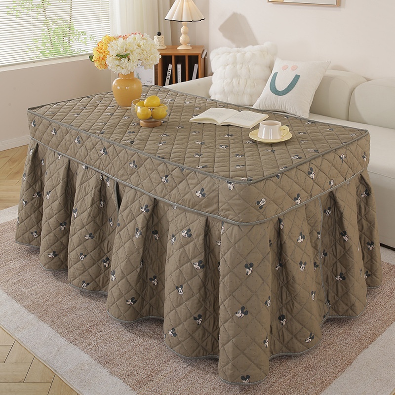 取暖桌罩家用电烤炉套罩烤火罩烤火桌子罩套长方形烤火桌电炉罩套