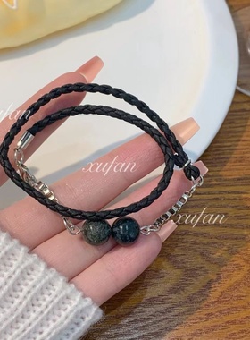 萧逸新卡酣梦同款钛钢手链光与夜之恋周边同人男女手链手饰不掉色