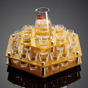 酒吧ktv子弹杯洋酒杯子套装 亚克力酒架商用一口杯小酒杯shot杯
