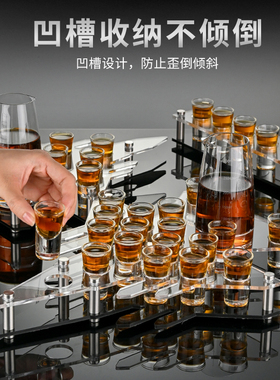 酒吧洋酒子弹杯分酒器组合套装商用ktv洋酒一口杯酒具shot小酒杯