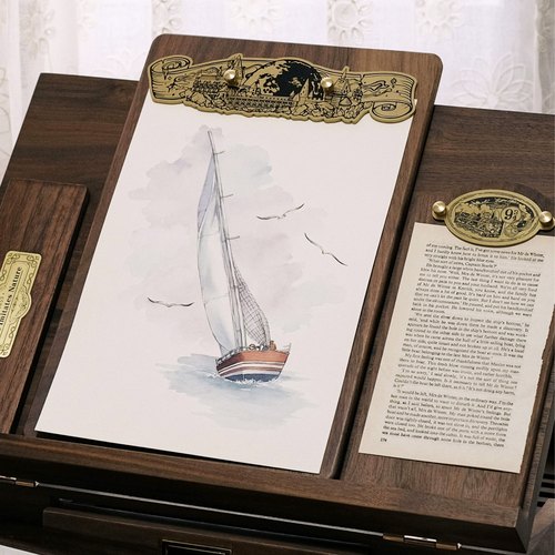 原创复古胡桃木实木画板