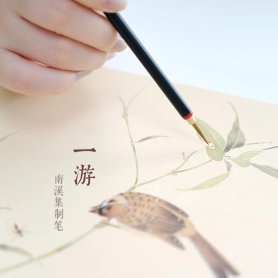 宋佚名瓦雀栖枝图84M高清勾线笔