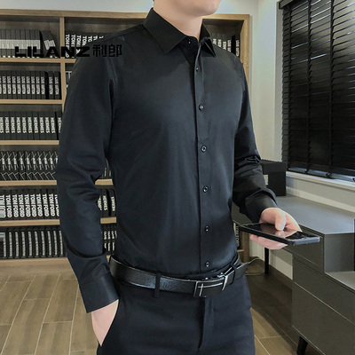 利郎男士长袖衬衫商务休闲