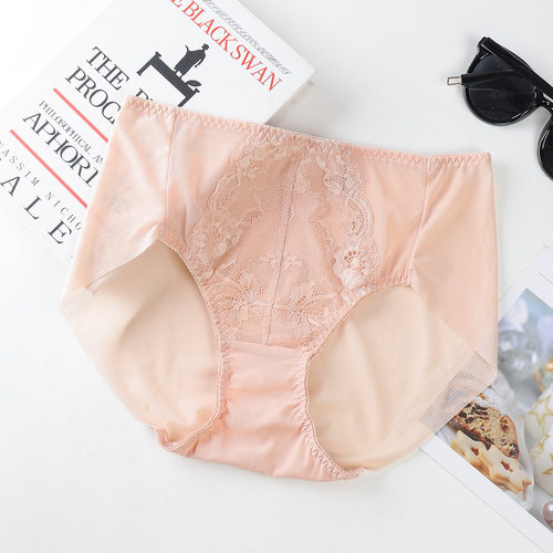 蕾丝内裤女微压收腹包臀大码透气