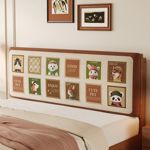 儿童床头软包靠背垫可爱卡通海绵