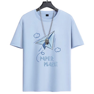 俞兆林短袖潮青少年冰丝短袖T恤