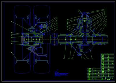 CL071-低速载货汽车驱动桥的设计CAD图纸