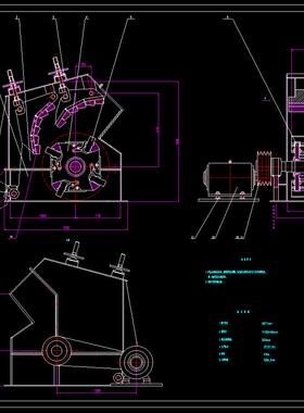 J169-型砂处理机破碎机构的设计【反击式】CAD图纸