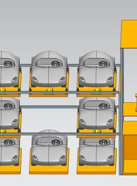 J340-液压电梯与立体车库的组合设计CAD图纸