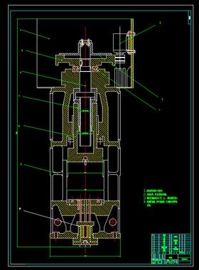J747-螺旋压力机设计CAD图
