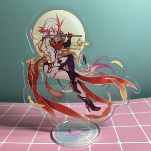 崩坏 周边双面立牌琪亚娜 雷电芽衣八重樱德丽莎符华亚克力摆件