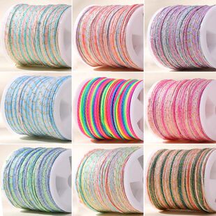 岑72号玉线段染渐变线加金编织线手工diy材料专用吊坠挂绳编织绳