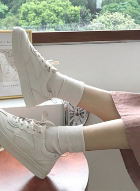 日系袜子女学生中筒韩版潮流ins堆堆袜网红学院风纯色长筒袜原宿