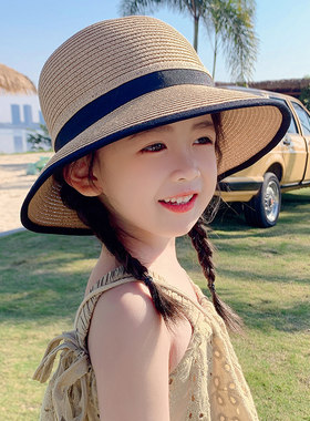 草帽出游女童春夏季透气防晒百搭